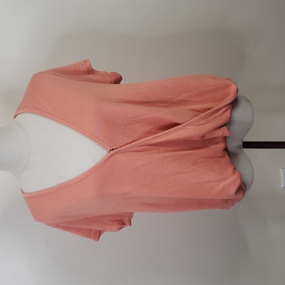 Free People Hoffman Surplice Coral Top